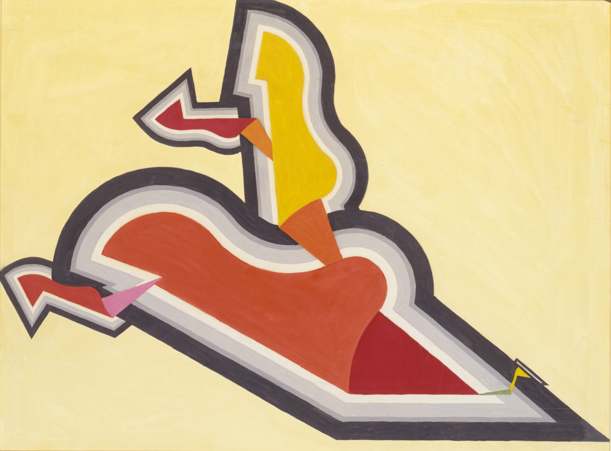 Study in Rhythm: Red and Gold